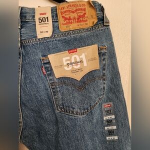 Levi's 501 Original Straight Men's Denim Jeans - Blue